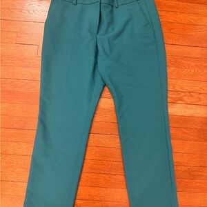 LOFT green Straight-Leg Pants